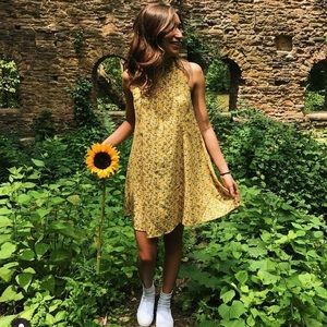 Yellow swing dress